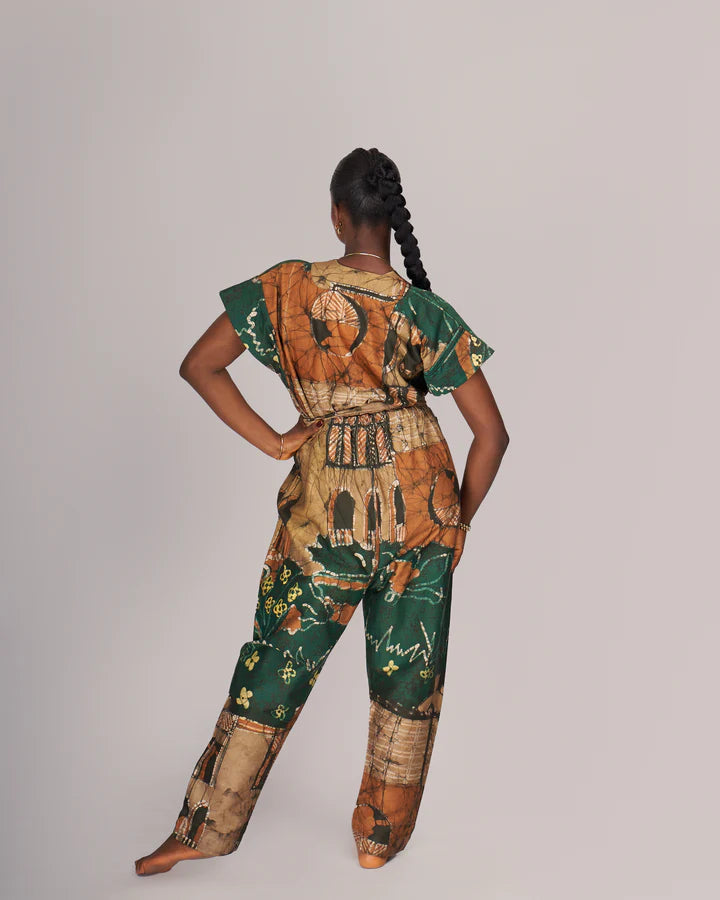 Women Green Ibeji Prestige Onesie Casual Lounge Wear