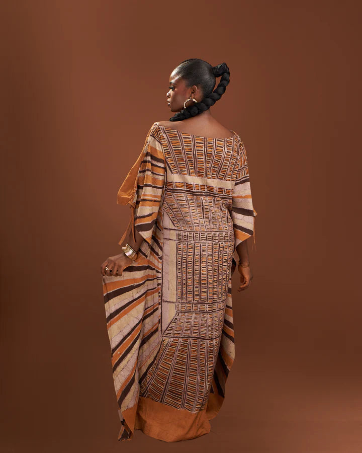 The Ndu Essence Brown Dress - Agbada Bubu Dress